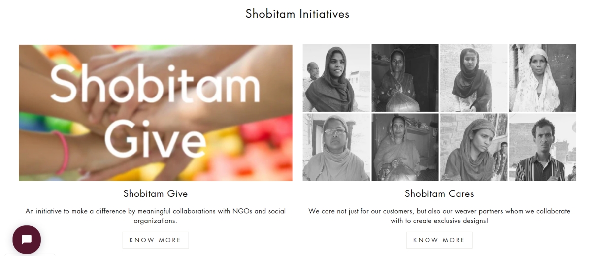 Initiatives by Shobitam ethnic fashion