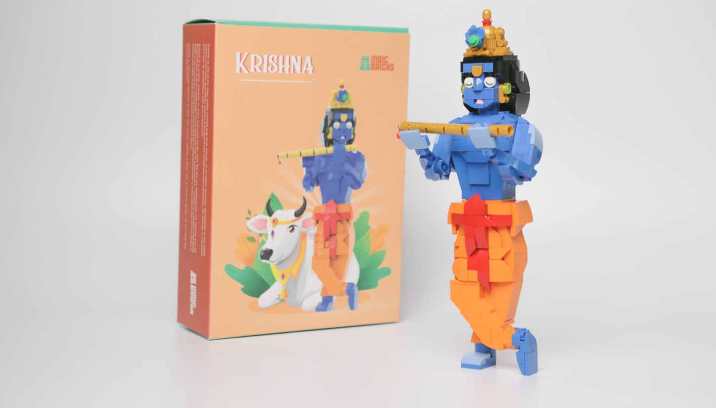 Krishna Building Blocks Set from Indic Bricks Toys