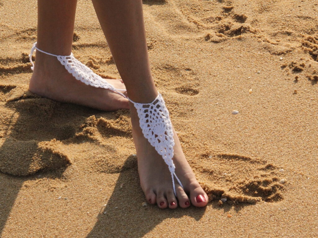 craft in barefoot sandals