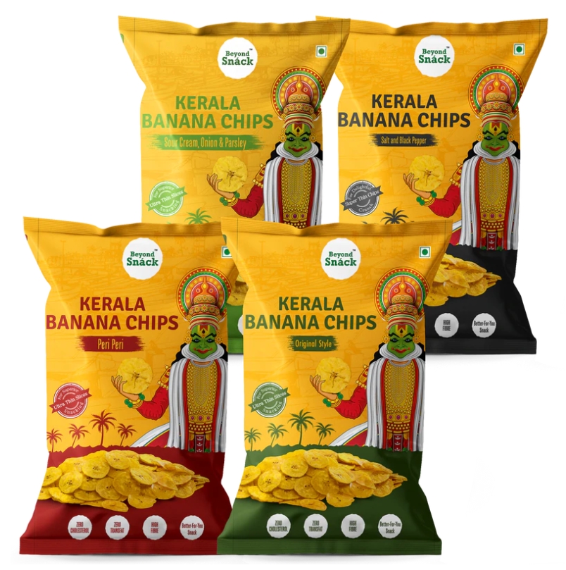 Range of Flavours at Beyond Snack Banana Chips
