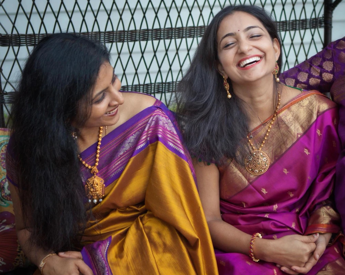 Founders of Shobitam ethnic fashion, Aparna and Ambika